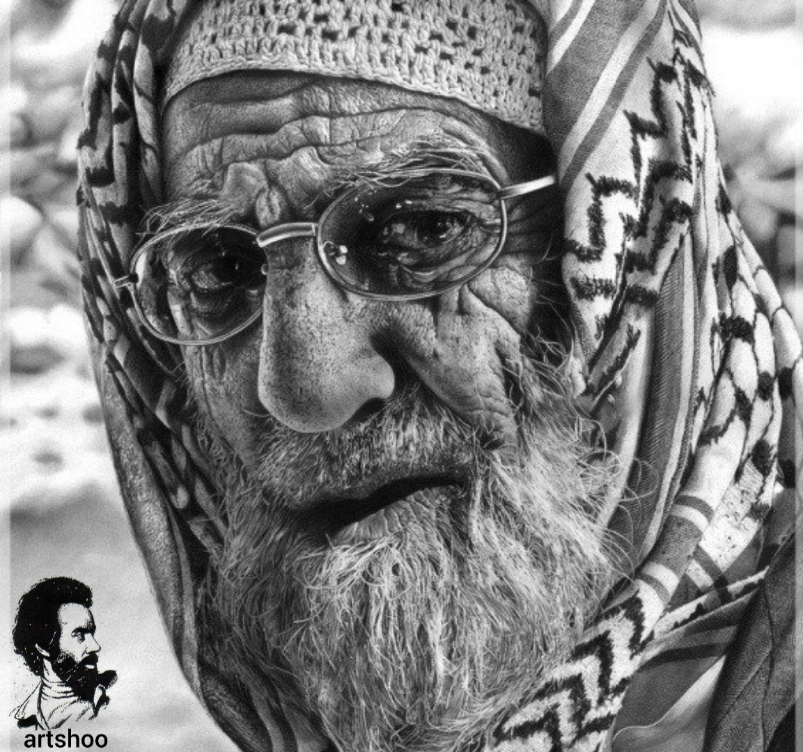 مدل پرتره سیاه قلم